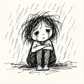 Generated Raw Emotional Internet Doodle visual example