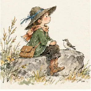 Generated Classic Pen-and-Light-Wash Storybook visual example