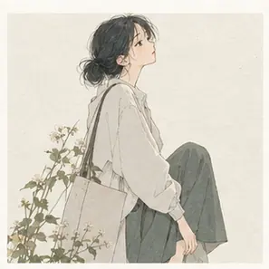 Generated Quiet Low-Saturation Japanese Editorial visual example