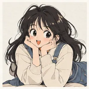 Generated Classic Rounded Manga Character visual example