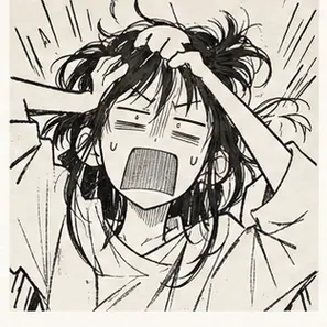 Generated Rough Gag-Manga Reaction visual example