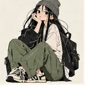 Generated Tokyo Street Graphic Girl visual example