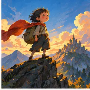 Generated Cinematic Saturated Story Illustration visual example