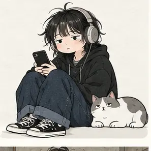 Generated Minimal Youth Emotion Comic visual example