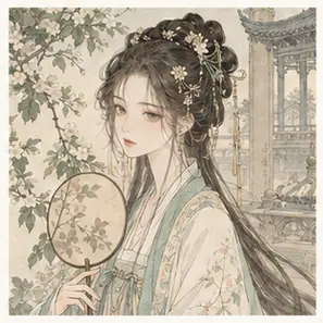 Generated Classical Chinese Fine-Line Manga visual example