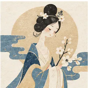 Generated Pale Lacquer & Raden Decorative Illustration visual example