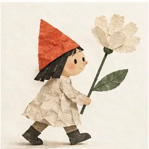 Generated Paper Sculpture Illustration visual example