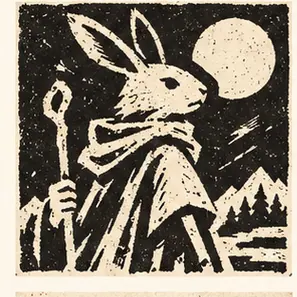 Generated Bold Linocut Figure visual example