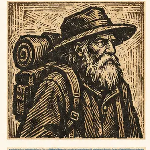 Generated Crosshatched Woodcut Character visual example