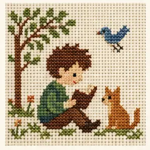 Generated Cross-Stitch Picturebook Figure visual example