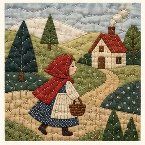 Generated Patchwork Quilt Story Scene visual example