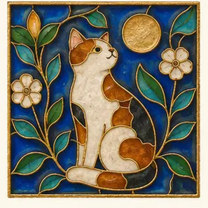Generated Cloisonné Enamel Character visual example