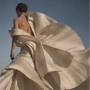Generated Fashion Editorial Flowing Garment visual example